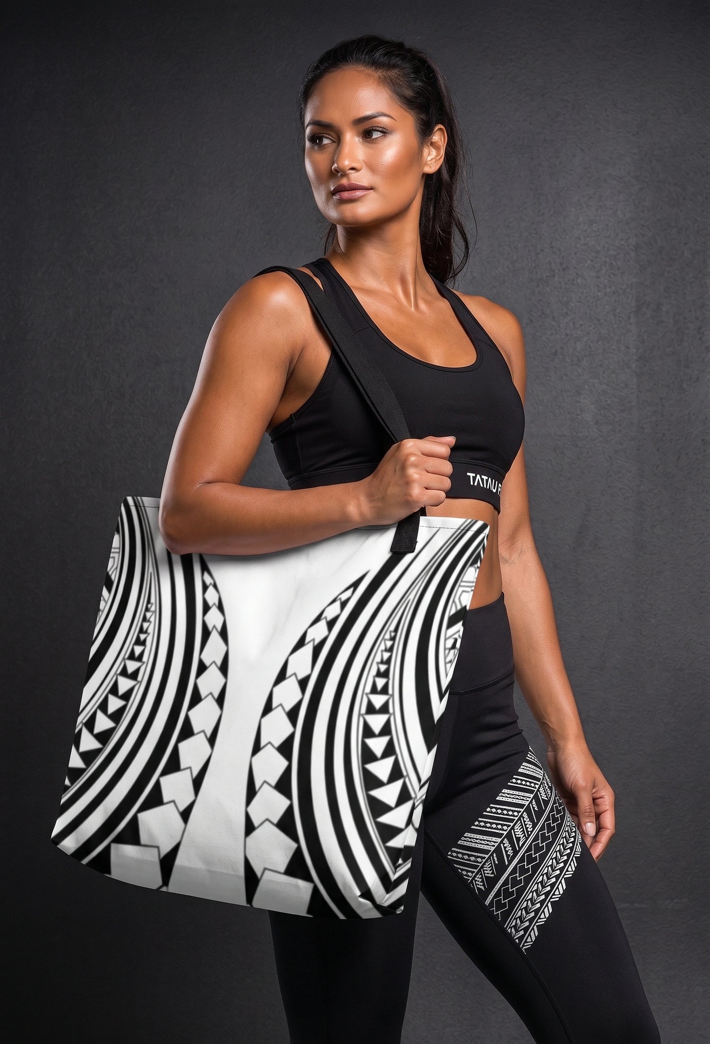 Femme Collection: Mana Tote Bag - Black/White