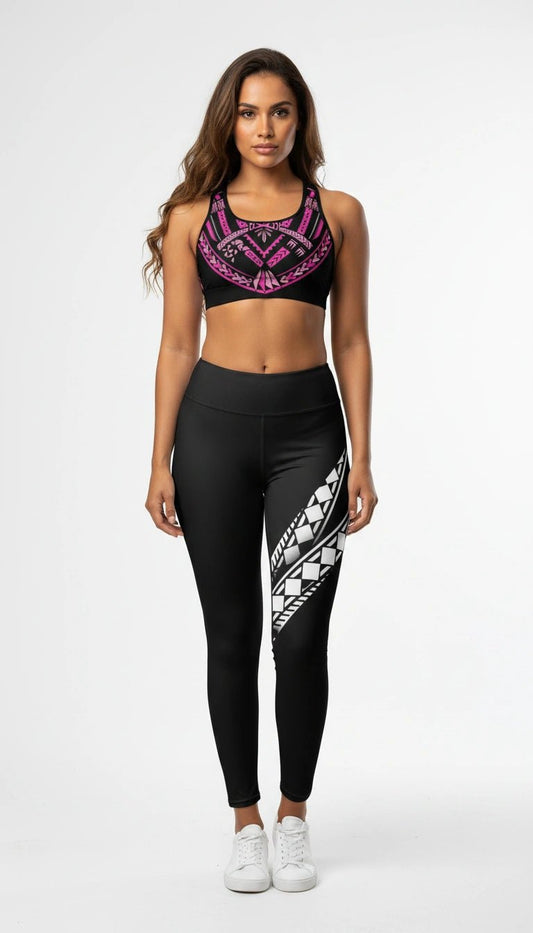 Manusina Collection: Malu Sports Bra - Pink - Tatau Fit