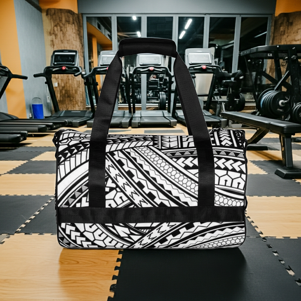 Femme Collection: Fetu Gym Bag - Black/White