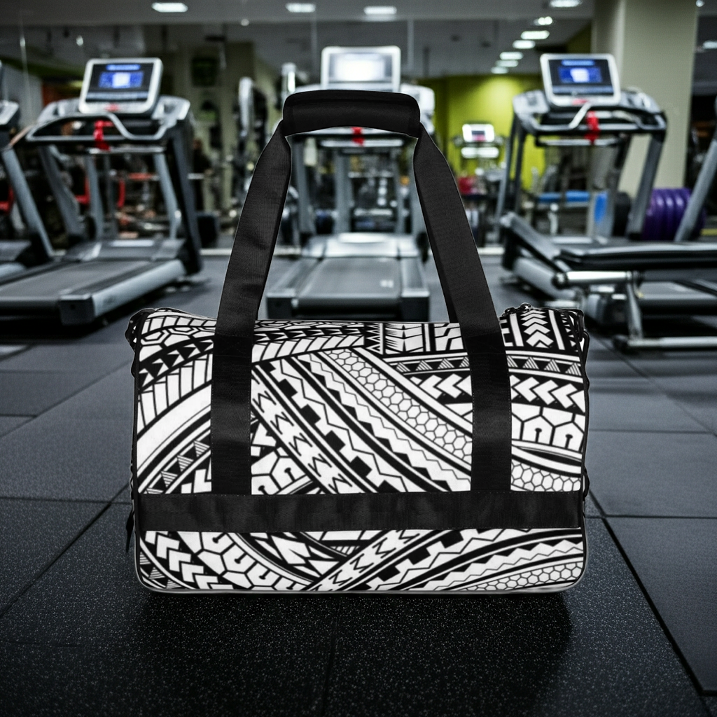 Femme Collection: Fetu Gym Bag - Black/White