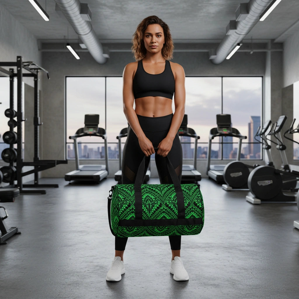 Manusina Collection: Mana Gym Bag - Emerald Green