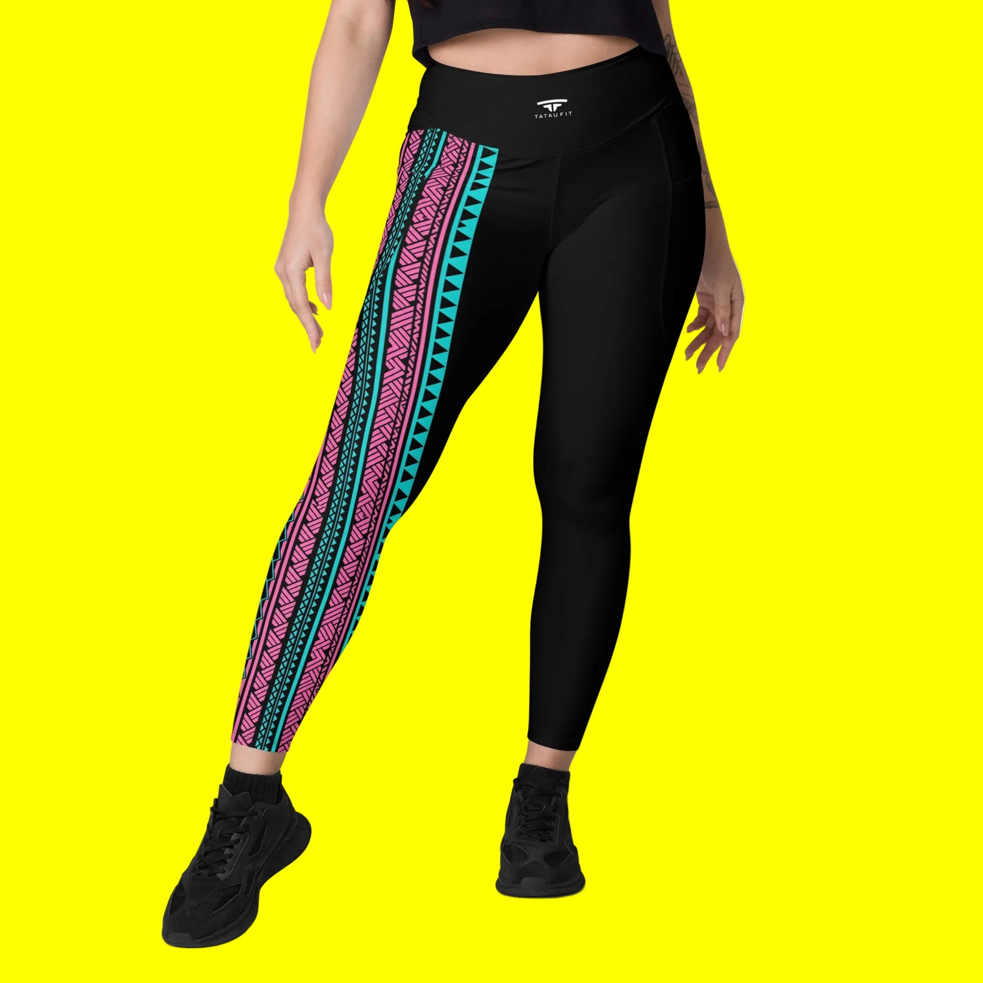 Femme Collection: Alofa Leggings (with pockets) - Tatau Fit