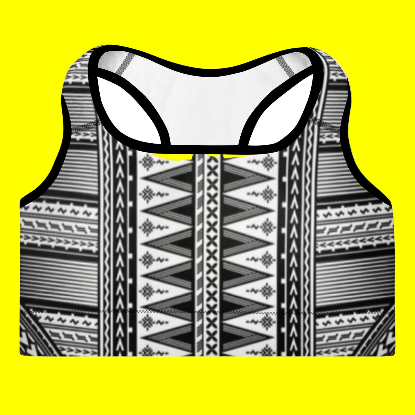 Femme Collection: Fetu Bra - Black/White - Tatau Fit