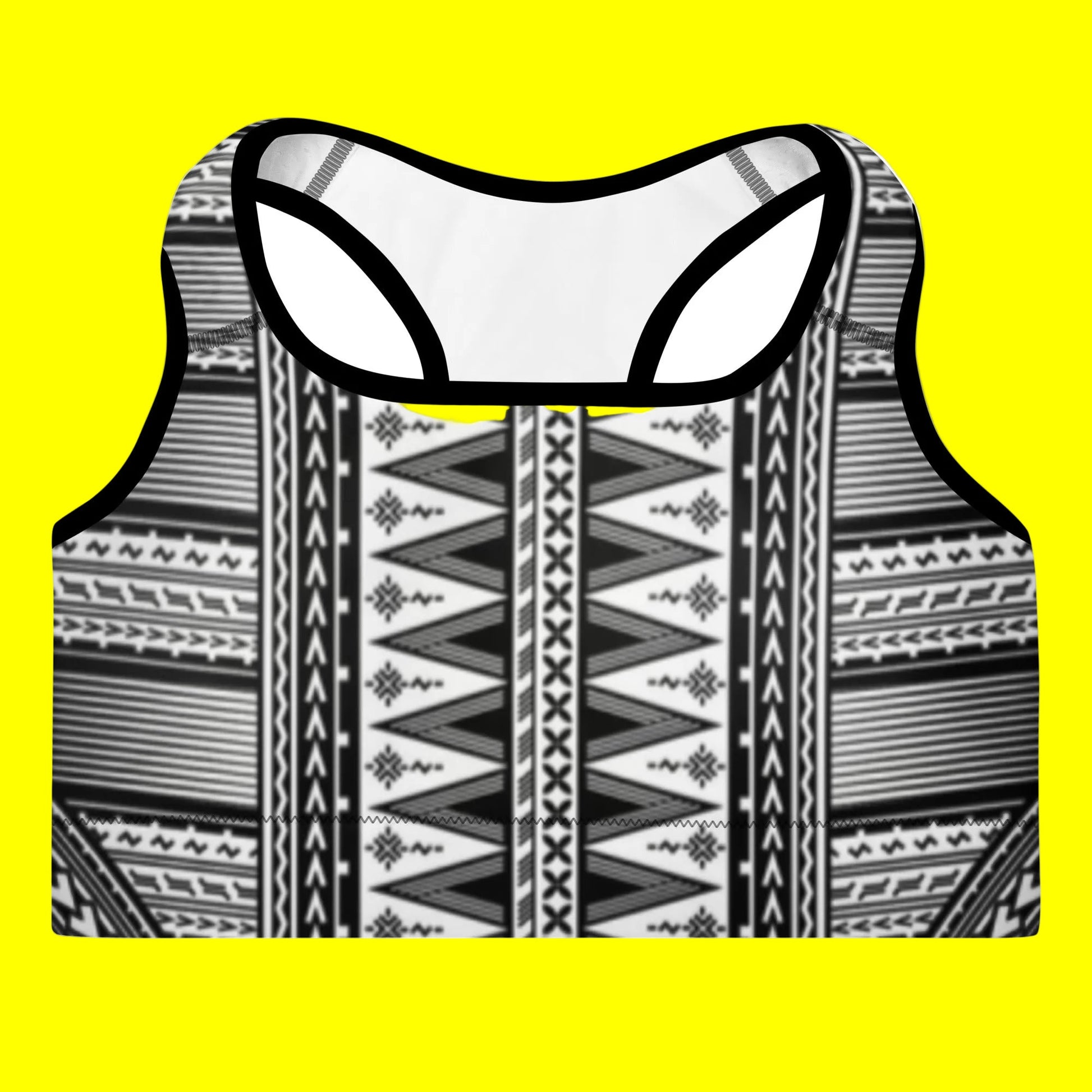 Femme Collection: Fetu Bra - Black/White - Tatau Fit
