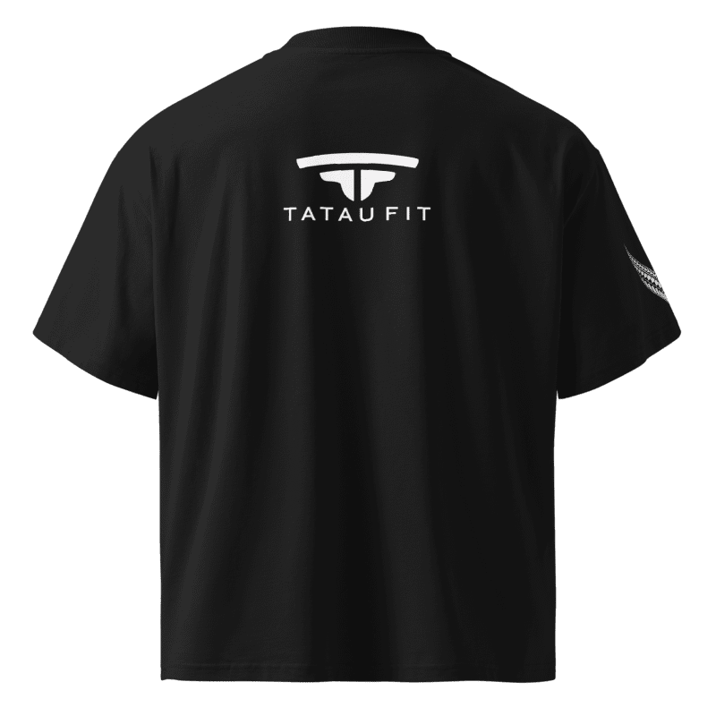 Manusina Collection: Alofa Oversized Tee - Black - Tatau Fit