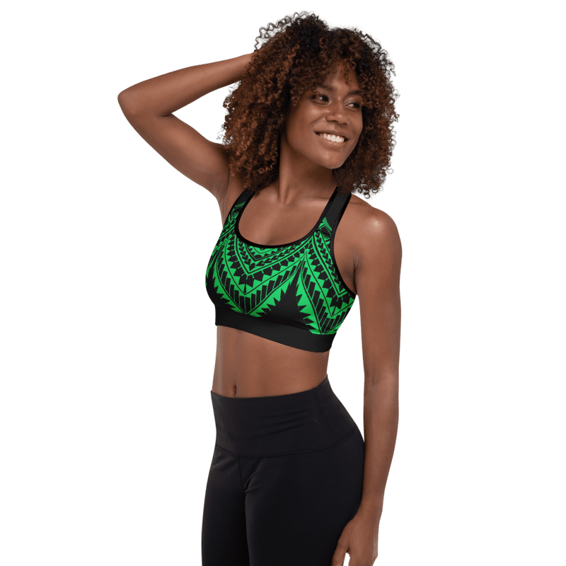Manusina Collection: Alofa Padded Bra - Emerald Green - Tatau Fit