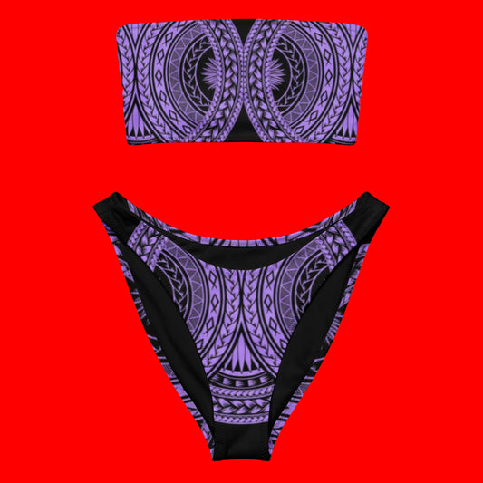 Manusina Collection: Mana Bandeau Bikini - Purple - Tatau Fit