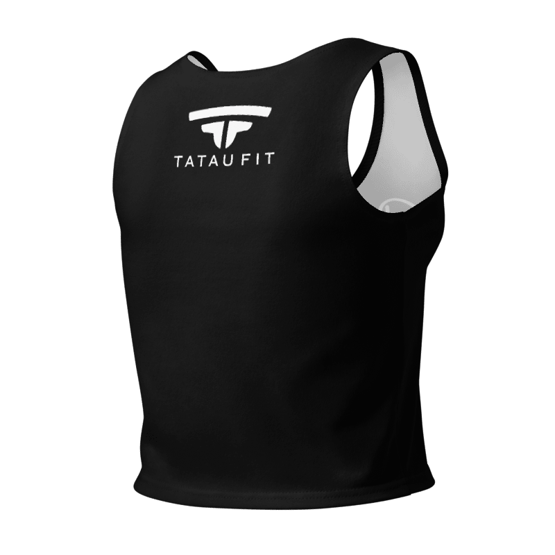 Manusina Collection: Fetu Singlet Crop Top - Black