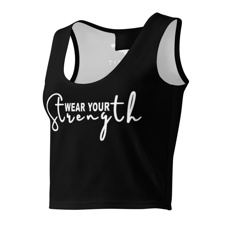 Manusina Collection: Fetu Singlet Crop Top - Black
