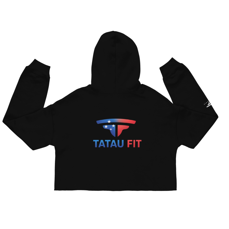 Manusina Collection: Malu Crop Hoodie - Black